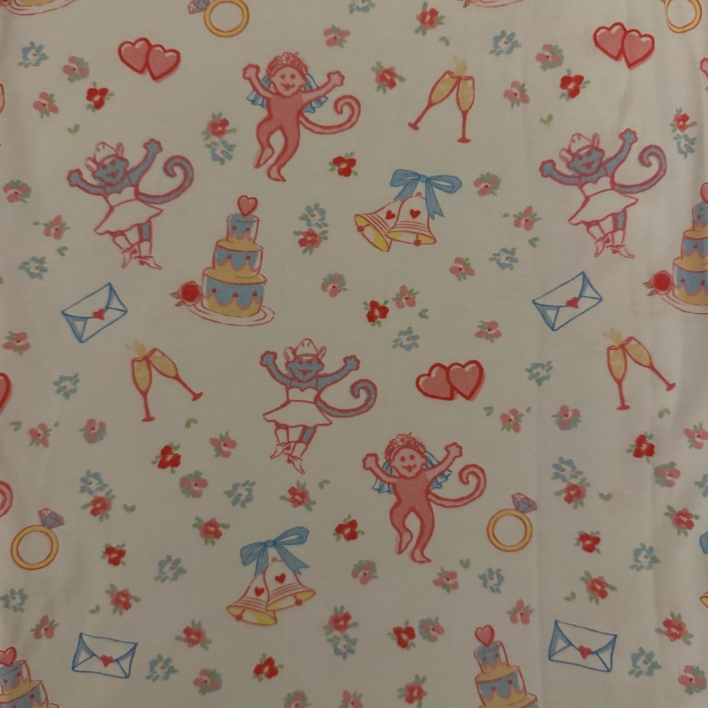 Roller Rabbit Wedding Theme Long Sleeve Pajama Set